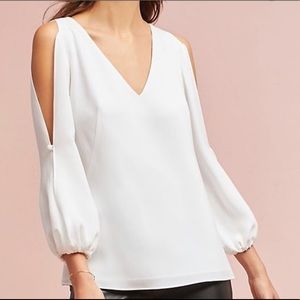 Shoshanna Hawarden Blouse- ivory- size medium